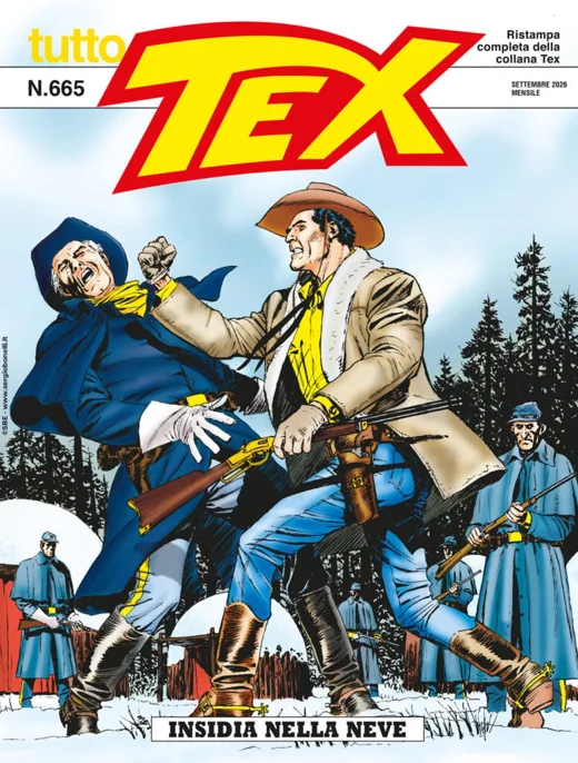 Tex — Insidia nella neve, copertina intera