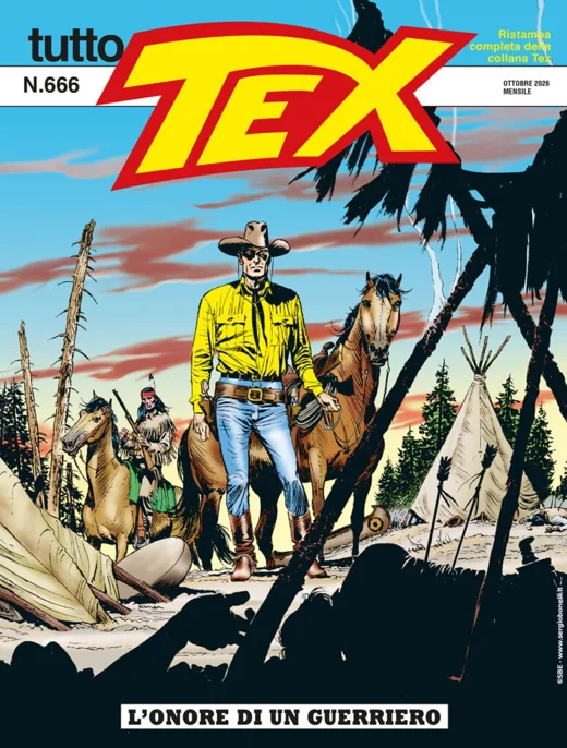 Tex — L’onore di un guerriero, copertina intera
